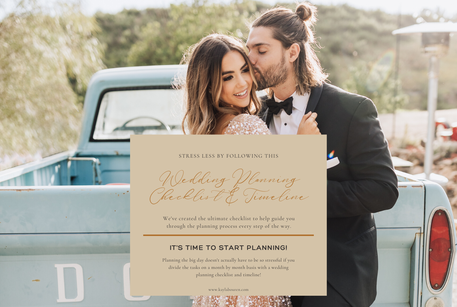 wedding planning checklist and timeline