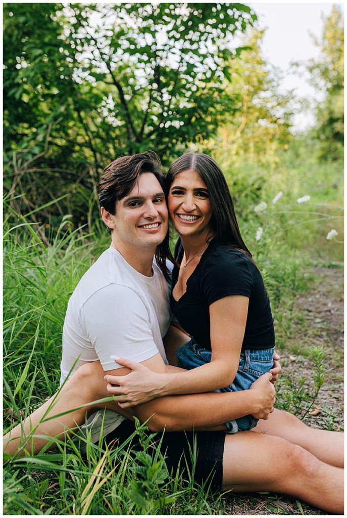 Couple smiles big for Detroit Wedding Photographer