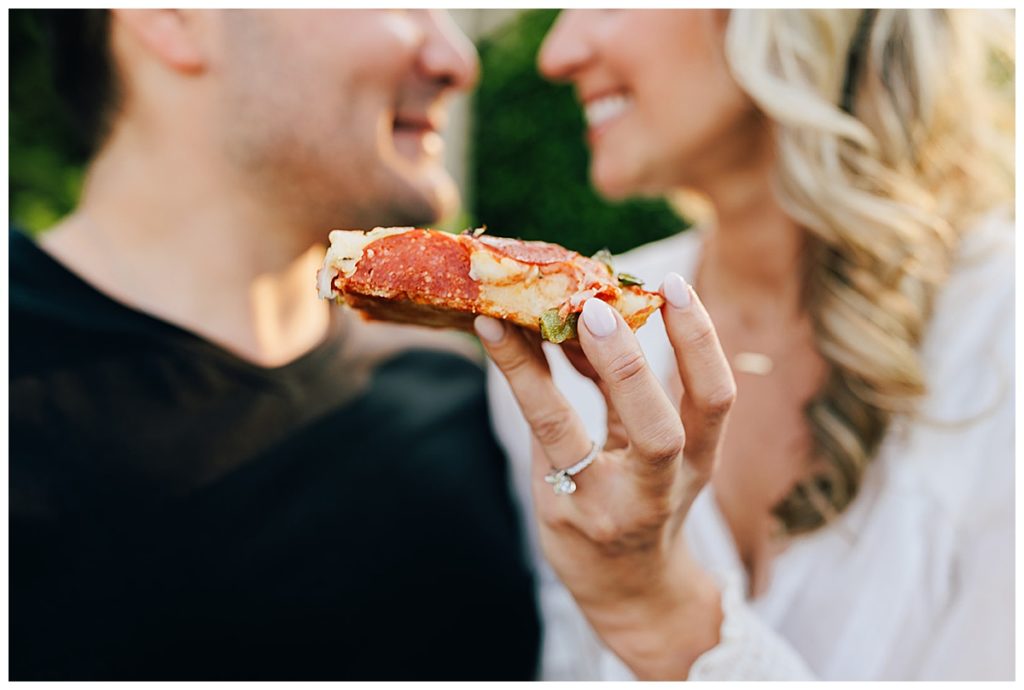 Slice of pizza by Detroit Wedding Photographer