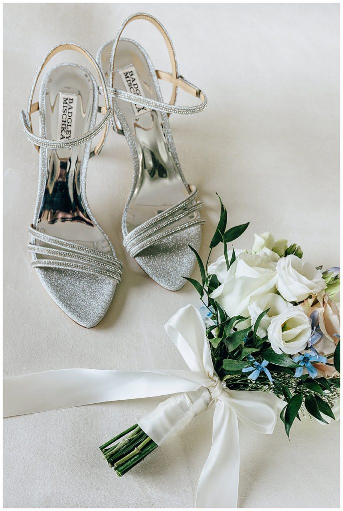 Wedding day shoes for the bride by Kayla Bouren photography.