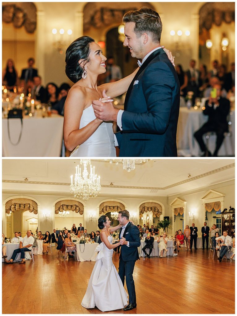 Husband and wife share first dance for Michigan Photographer