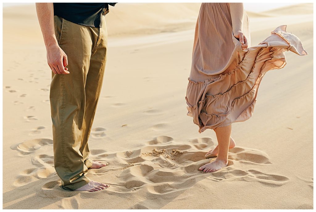 Feet in sand by Detroit Wedding Photographer