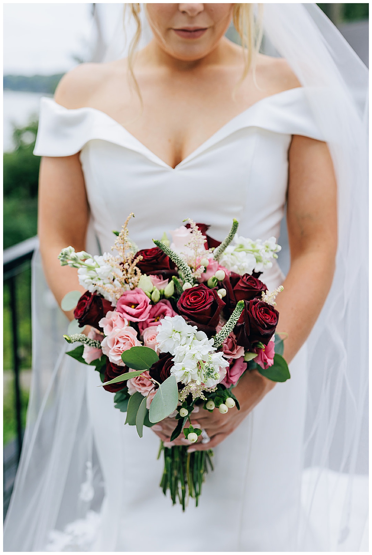 Bridal floral bouquet by Detroit Wedding Photographer