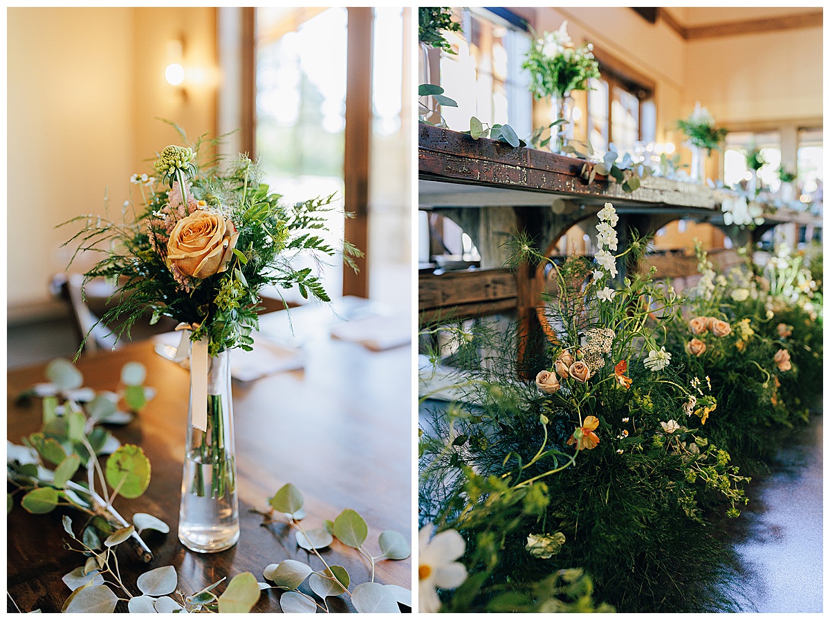 Beautiful floral details at Black River Barn South Haven