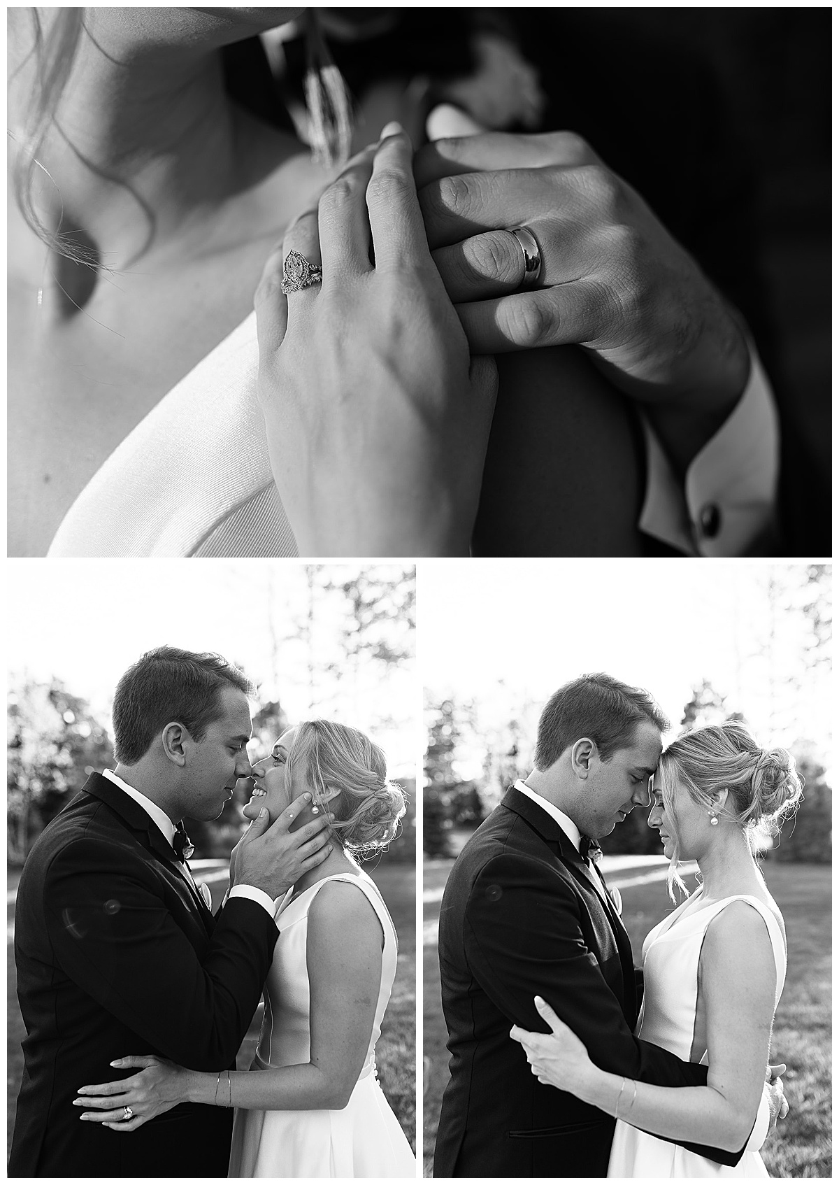 Husband and wife hold each other close for Kayla Bouren Photography