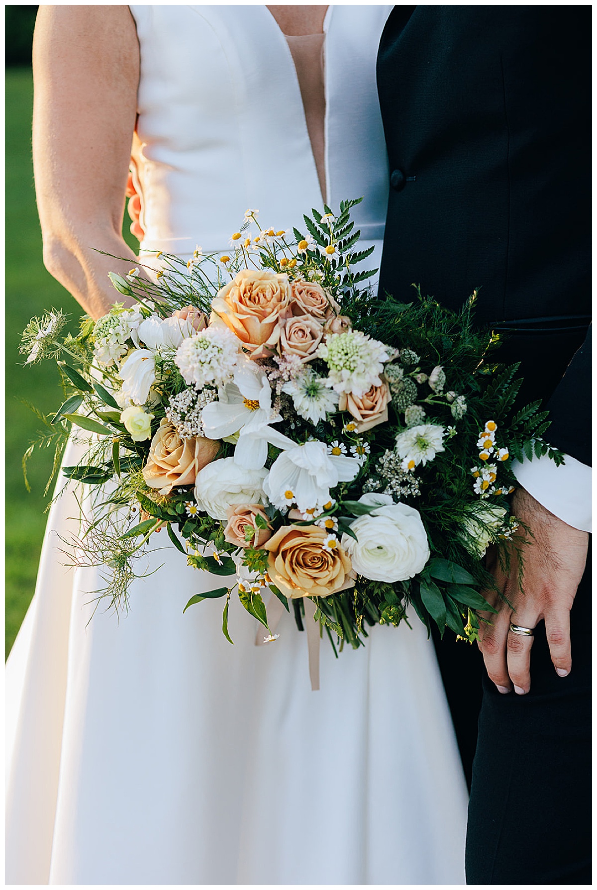 large bouquet by Detroit Wedding Photographer