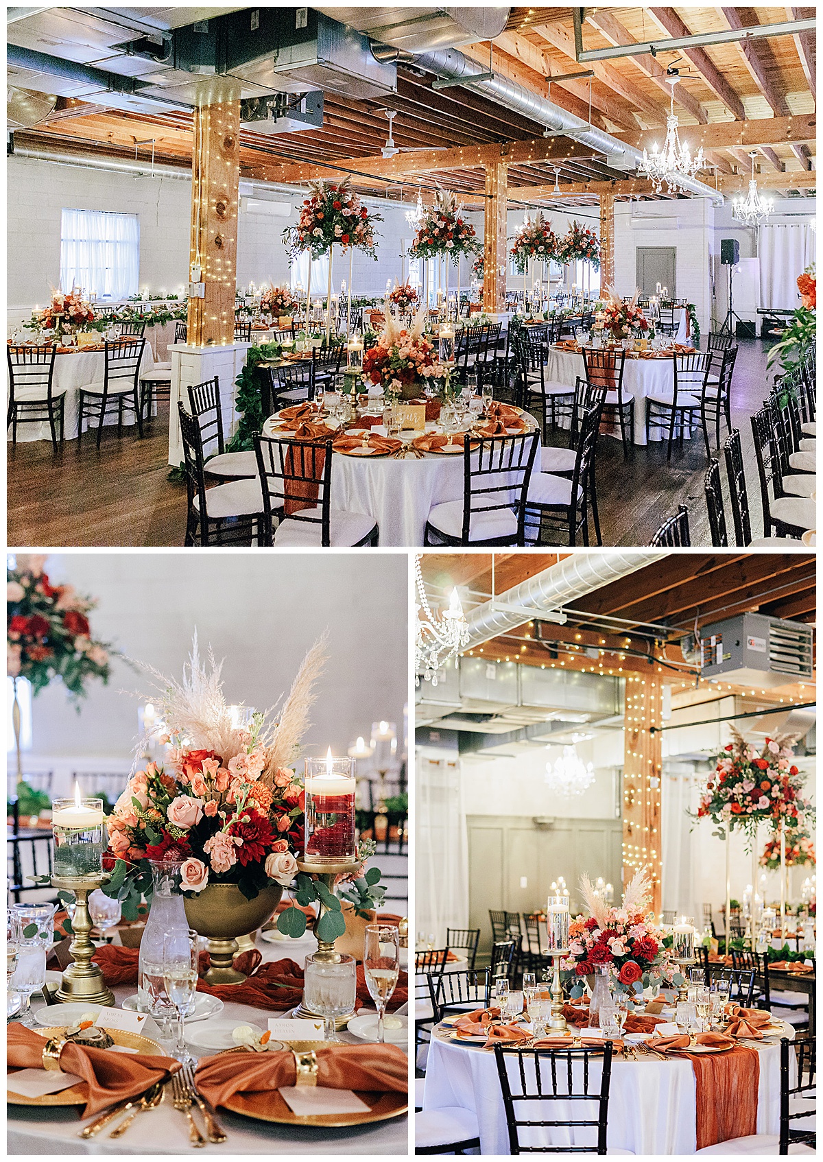  reception day with beautiful florals by Kayla Bouren Photography
