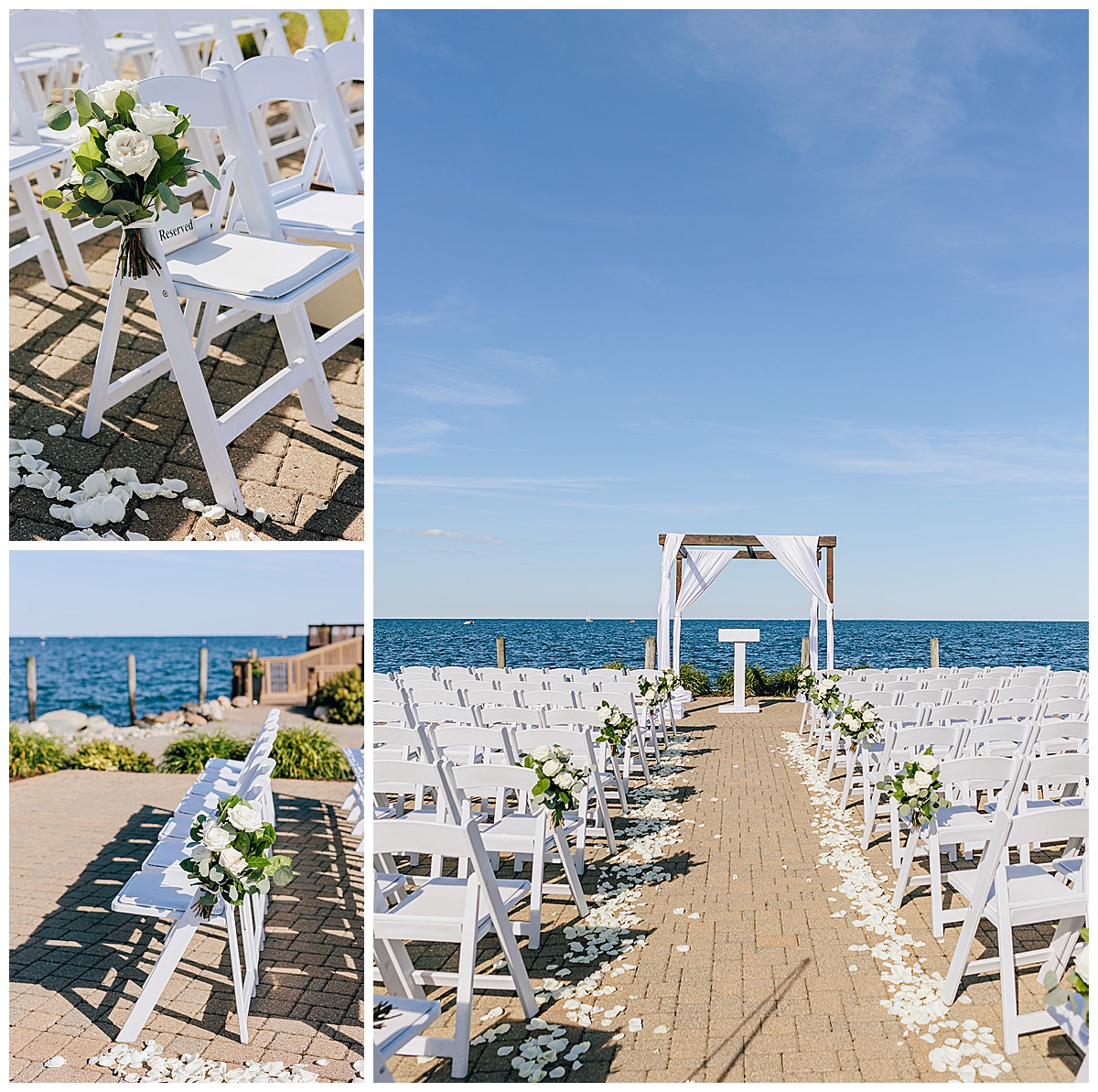 Ceremony details with beautiful florals by Kayla Bouren Photography