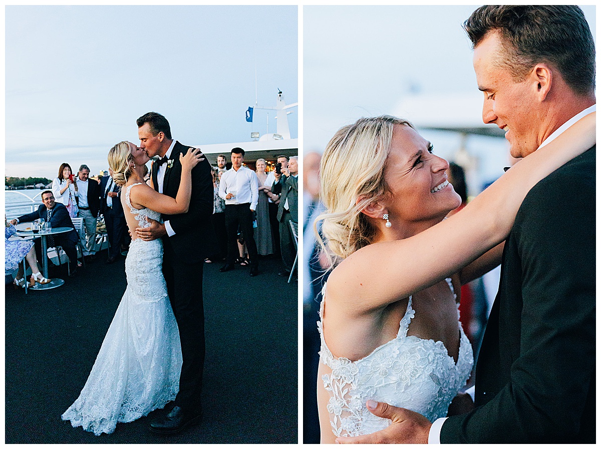 Man and woman dance together for Detroit Wedding Photographer
