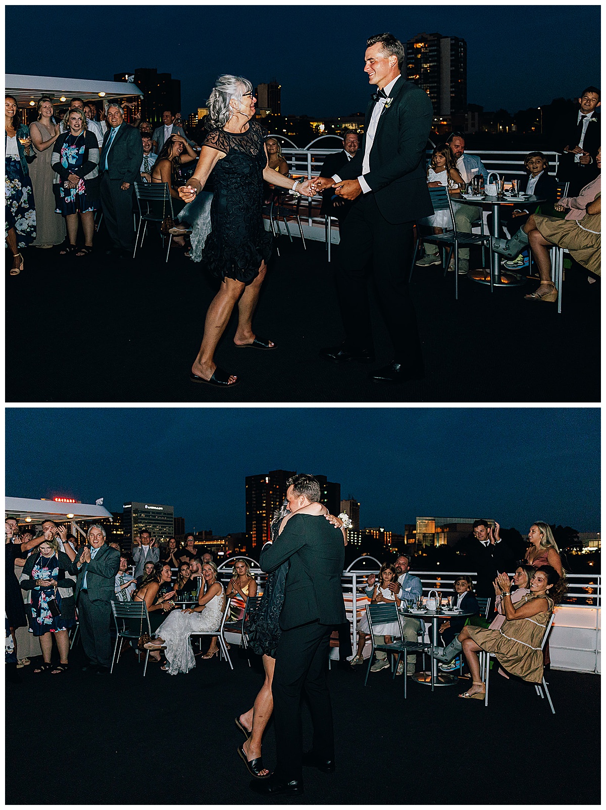 Groom and mother share dance by Kayla Bouren Photography