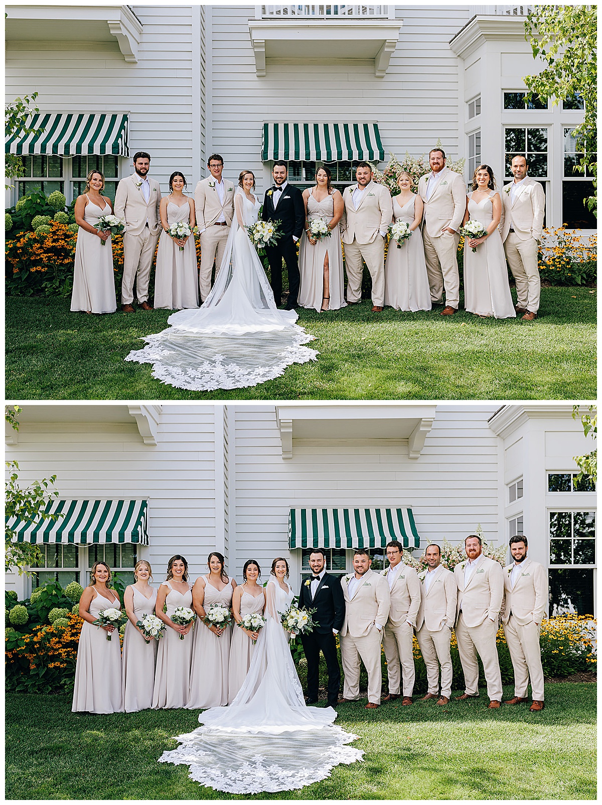 Complete bridal party for Detroit Wedding Photographer