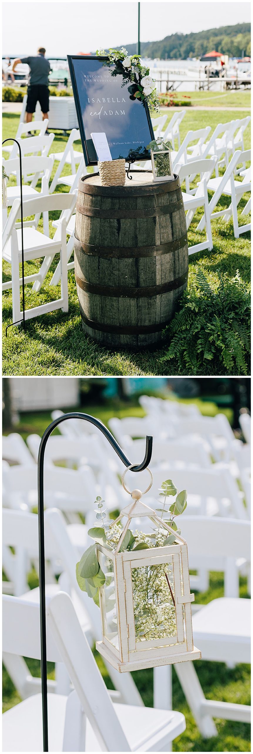 ceremony details at The Talcott On Walloon Lake