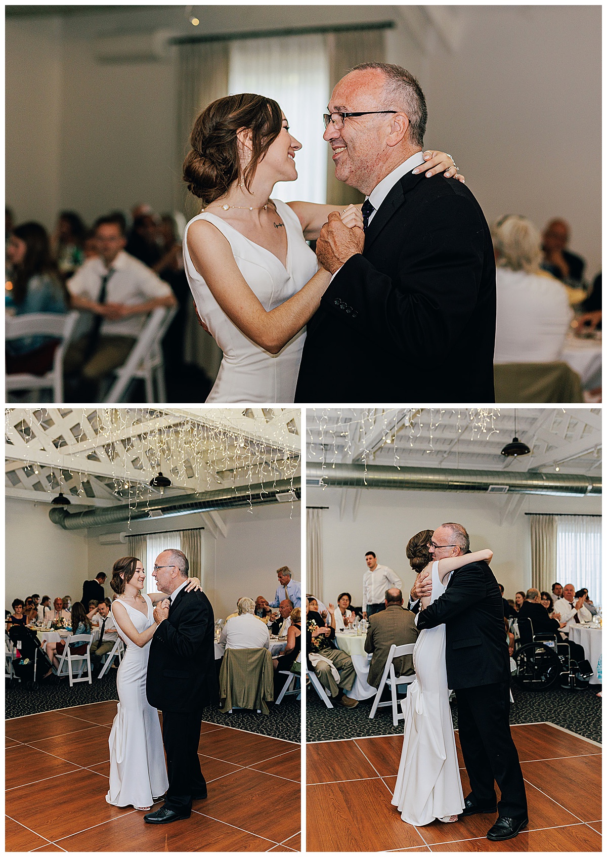Father and daughter dance for Kayla Bouren Photography