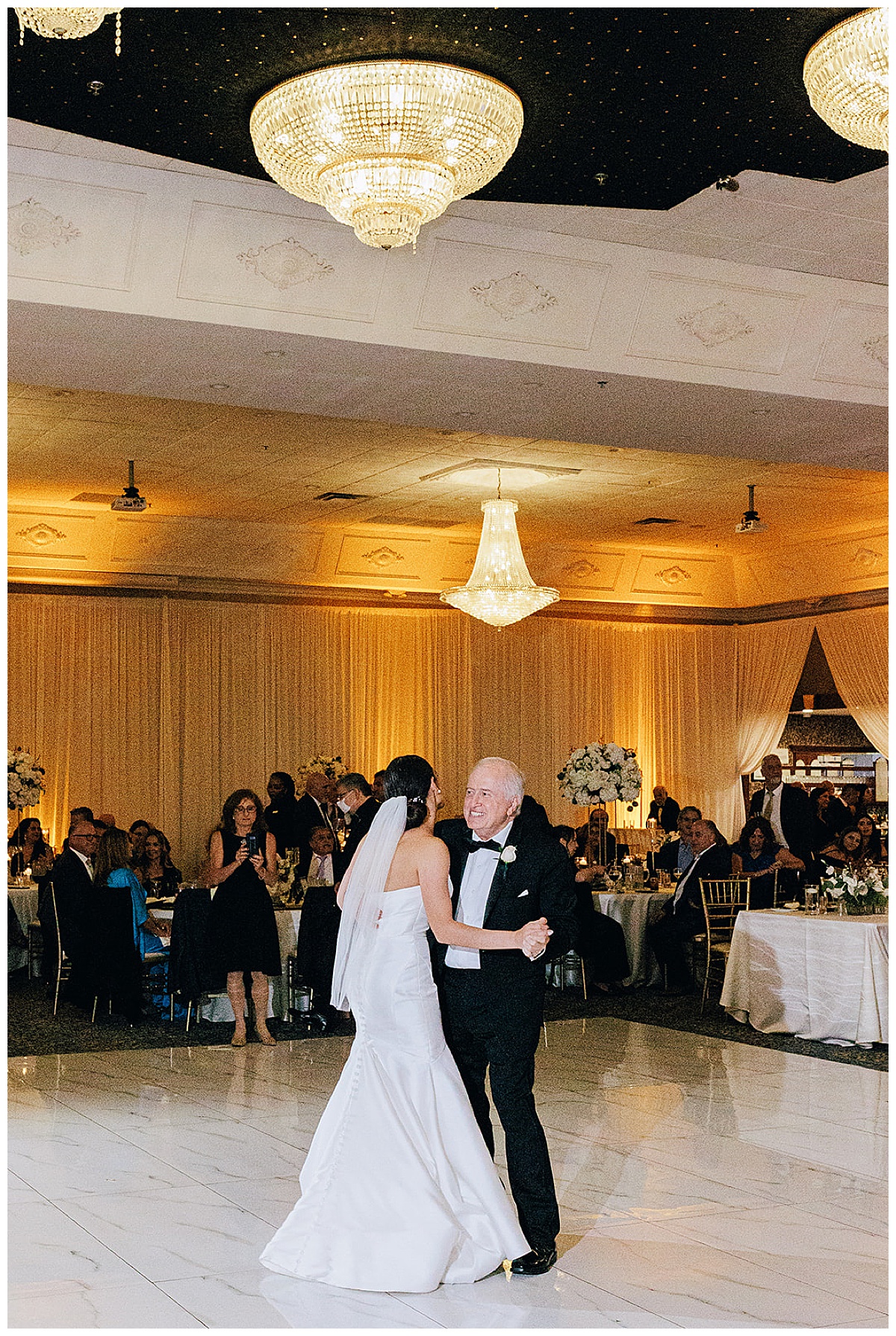 Father and daughter dance together for Epic Regency Manor