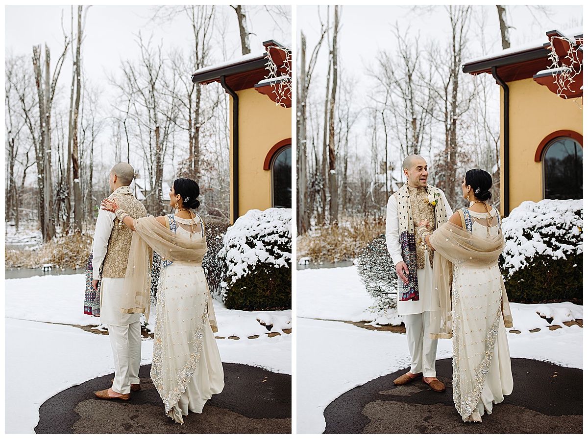 first look by Detroit Wedding Photographer