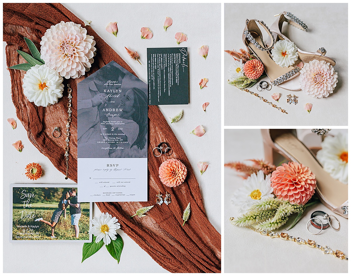 Beautiful stationery details at The Cheney Place