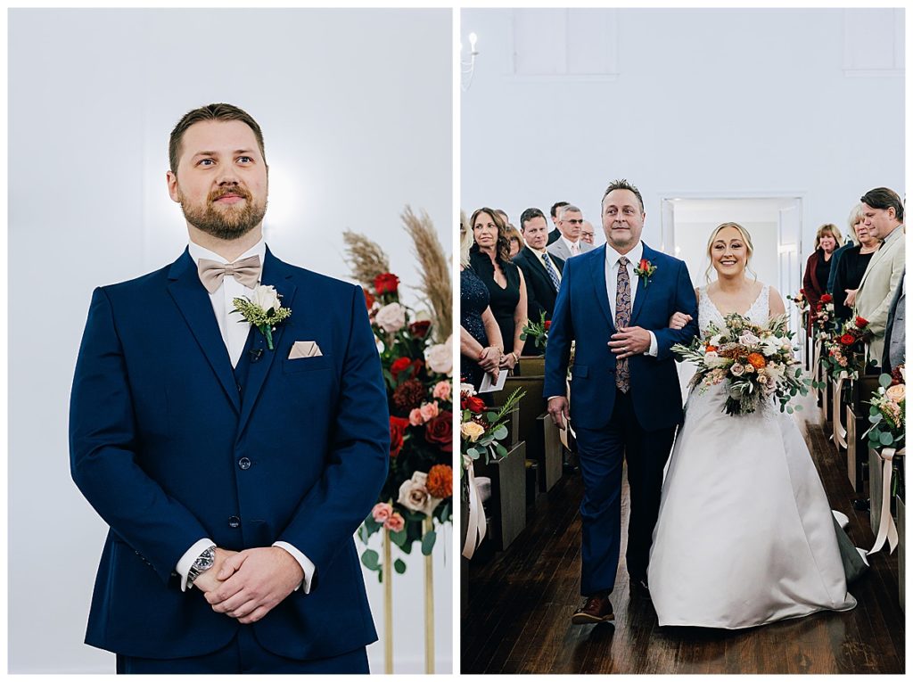 Walk down the aisle by Detroit Wedding Photographer