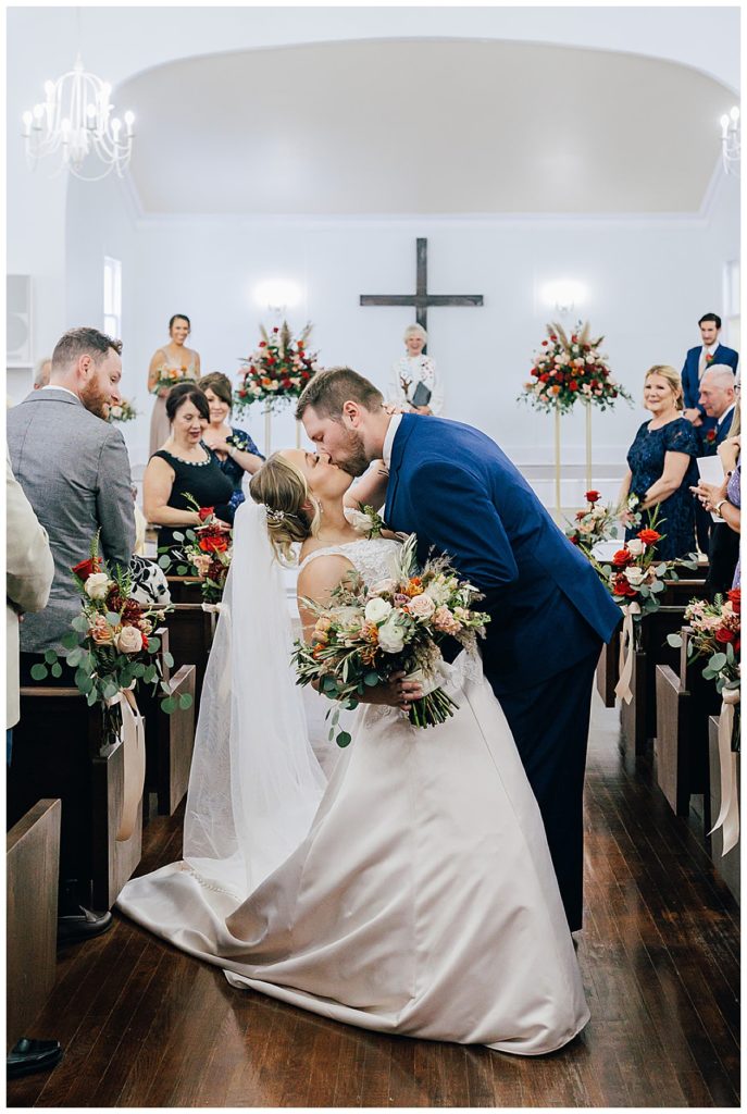 Couple share a kiss for Detroit Wedding Photographer