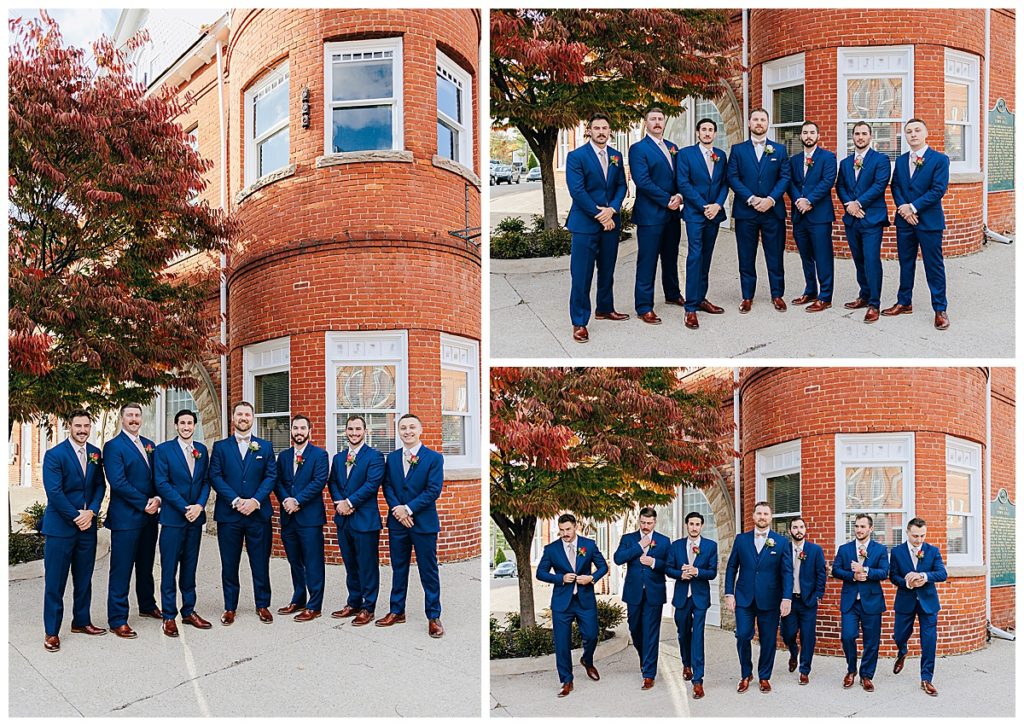 Groom and groomsmen for Detroit Wedding Photographer