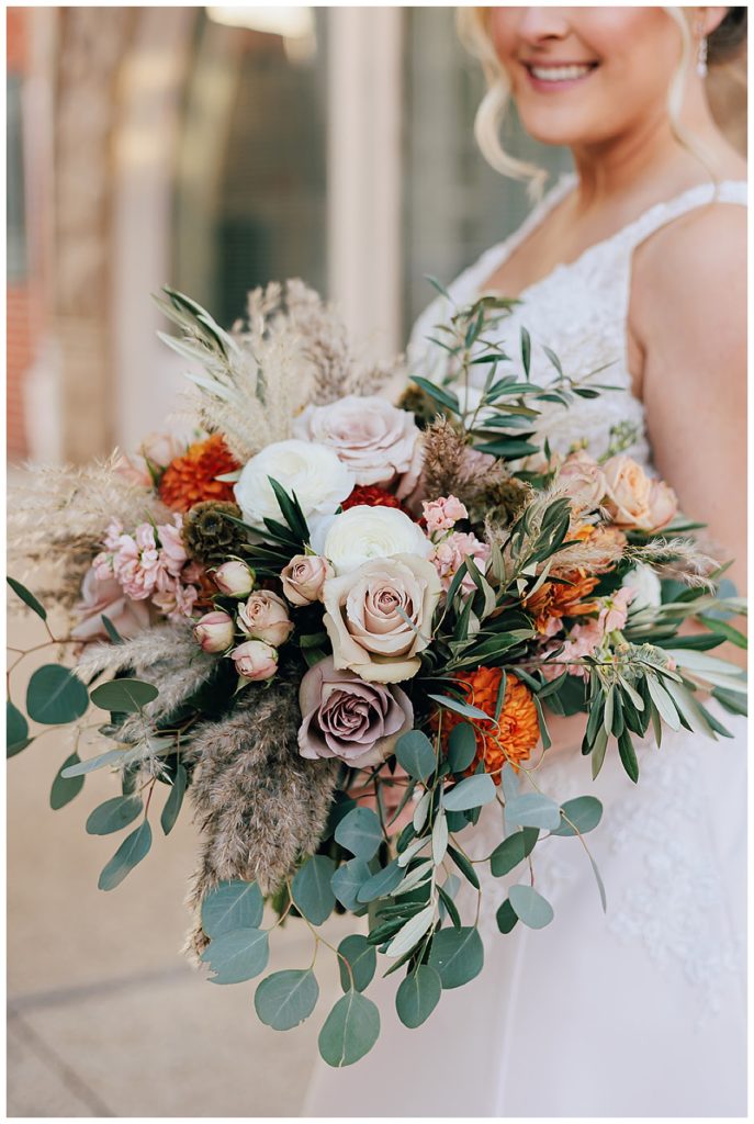 Beautiful floral bouquet by Detroit Wedding Photographer