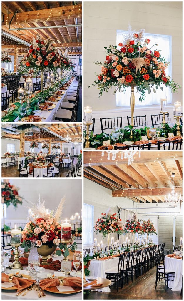 beautiful floral arrangements by Detroit Wedding Photographer