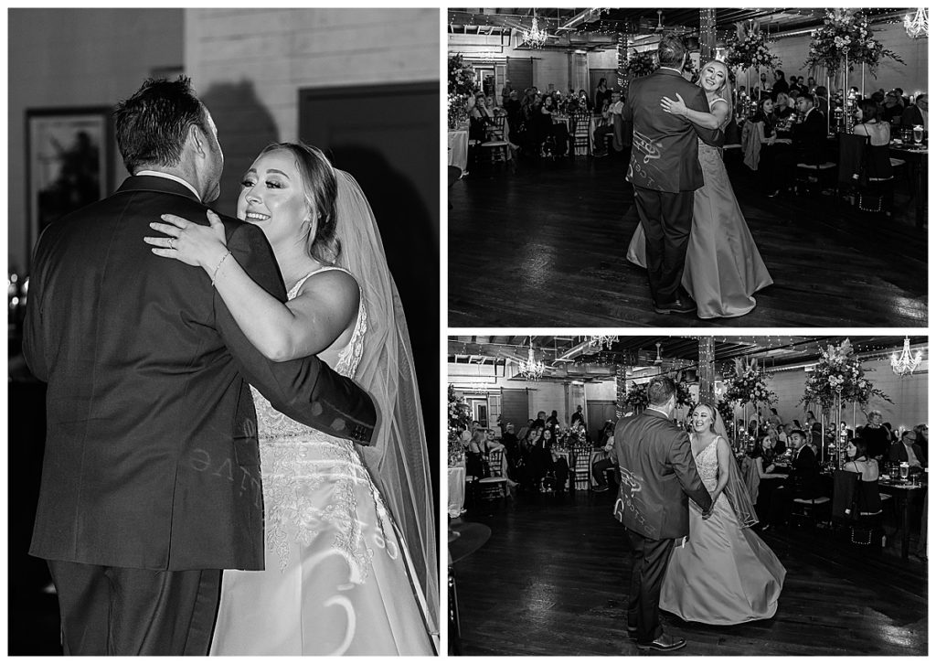 Father and daughter dance for Kayla Bouren Photography