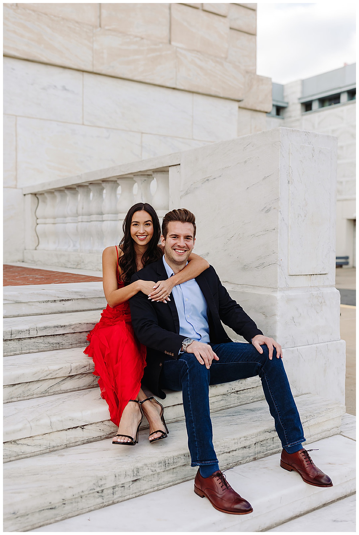 Couple smile for Detroit Wedding Photographer