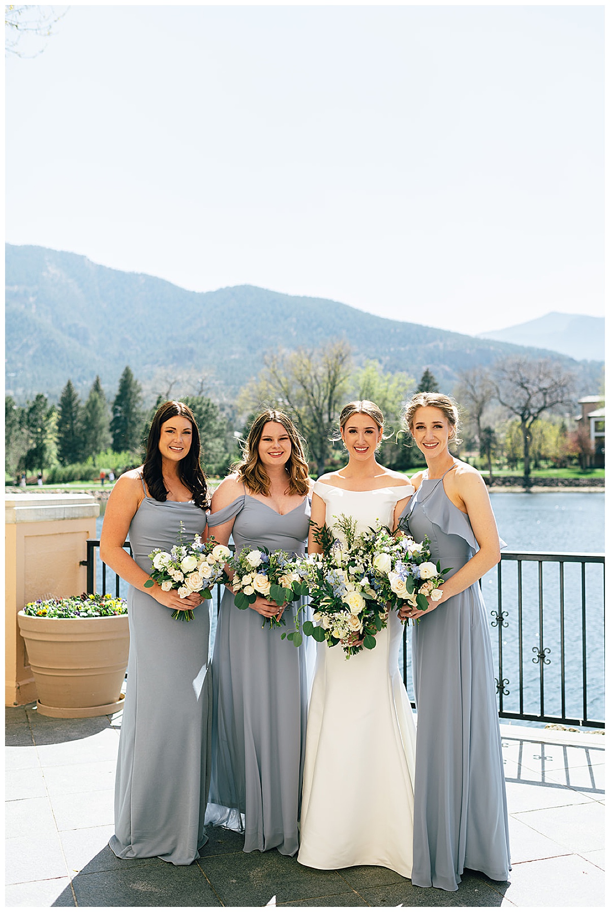 Bride and bridesmaids by Detroit Wedding Photographer