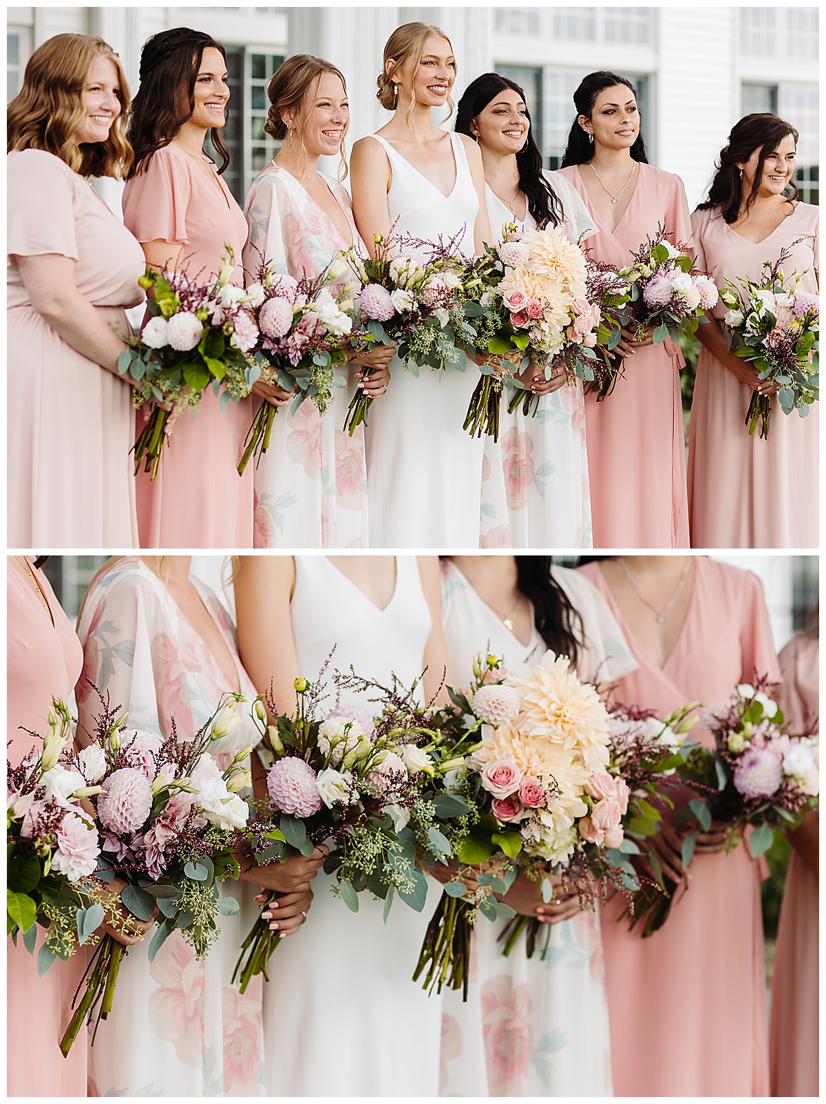 Stunning blush bouquet florals for Kayla Bouren Photography