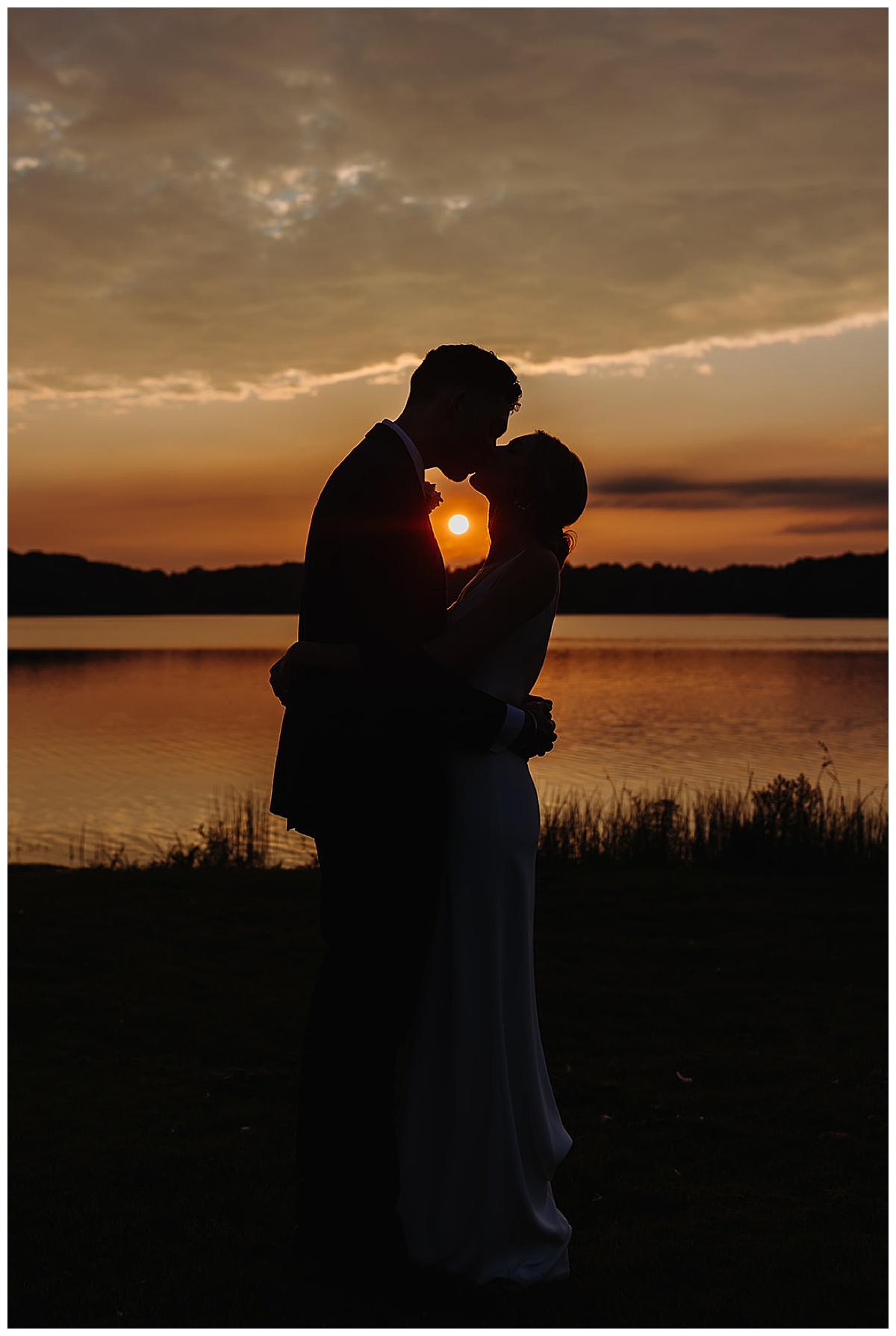 Stunning sunset for Detroit Wedding Photographer