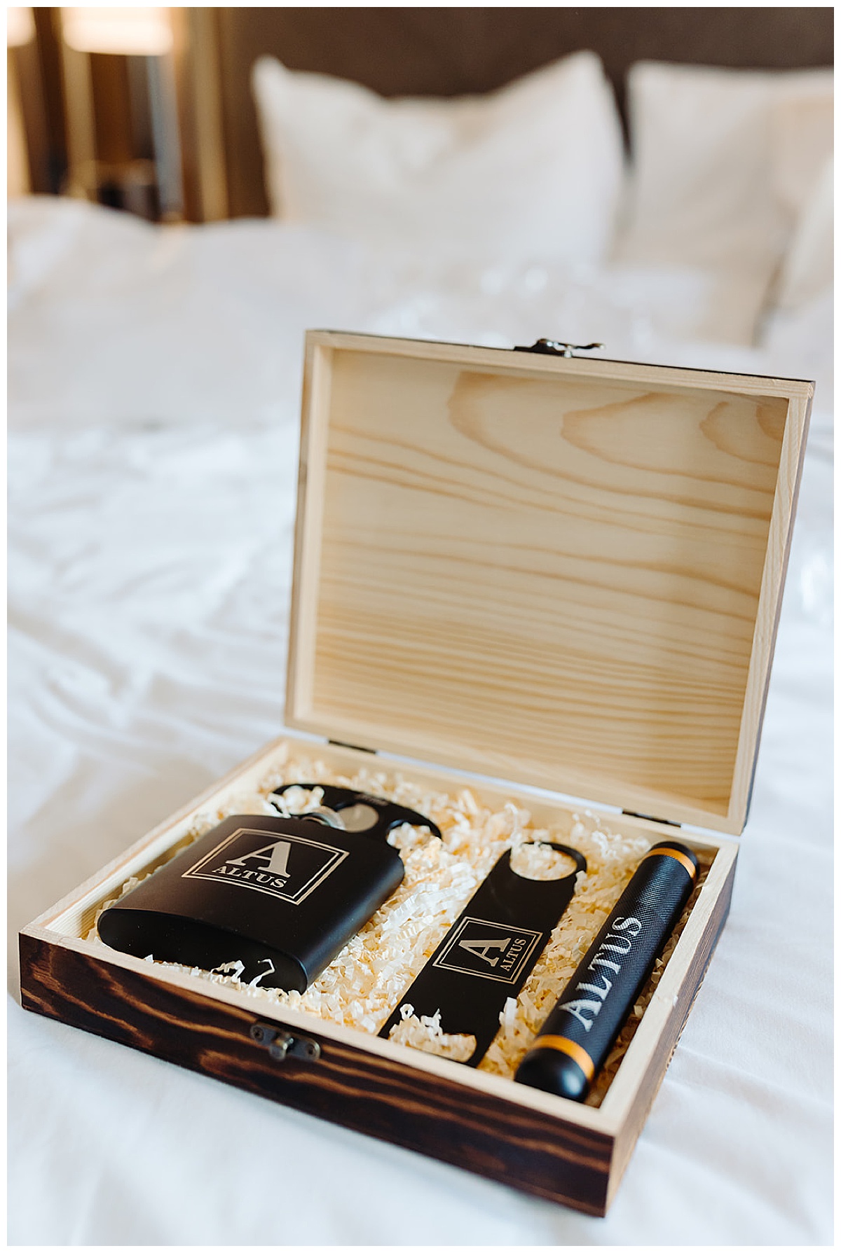 Groom gifts for wedding at Meeting House Grand Ballroom