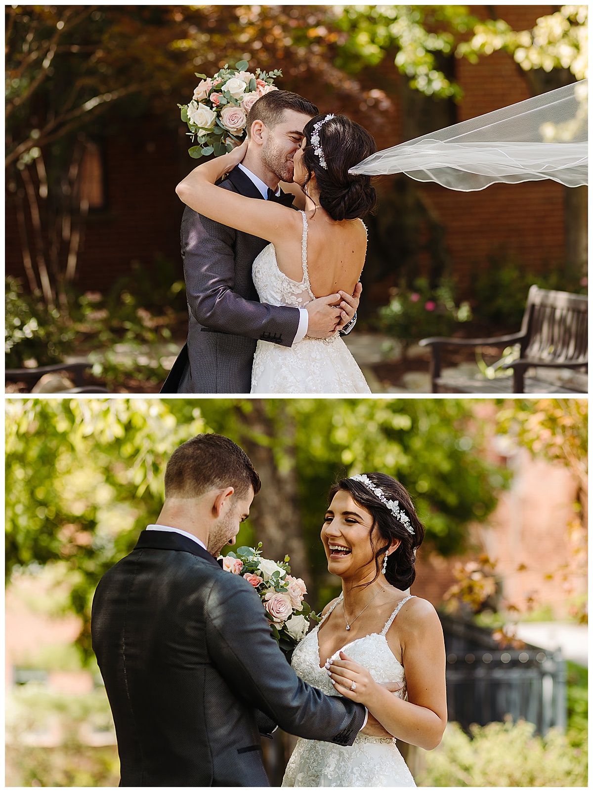 Husband and wife love on each other for Detroit Wedding Photographer