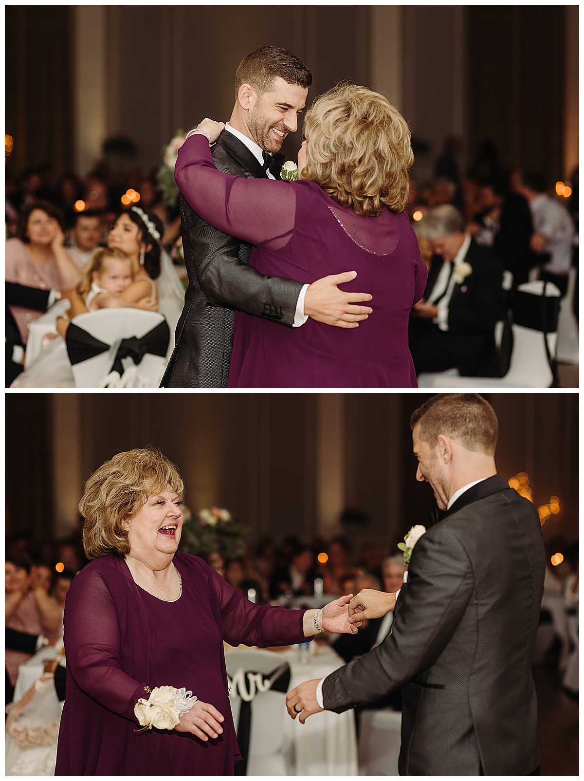 Mother and son share a dance for Kayla Bouren Photography