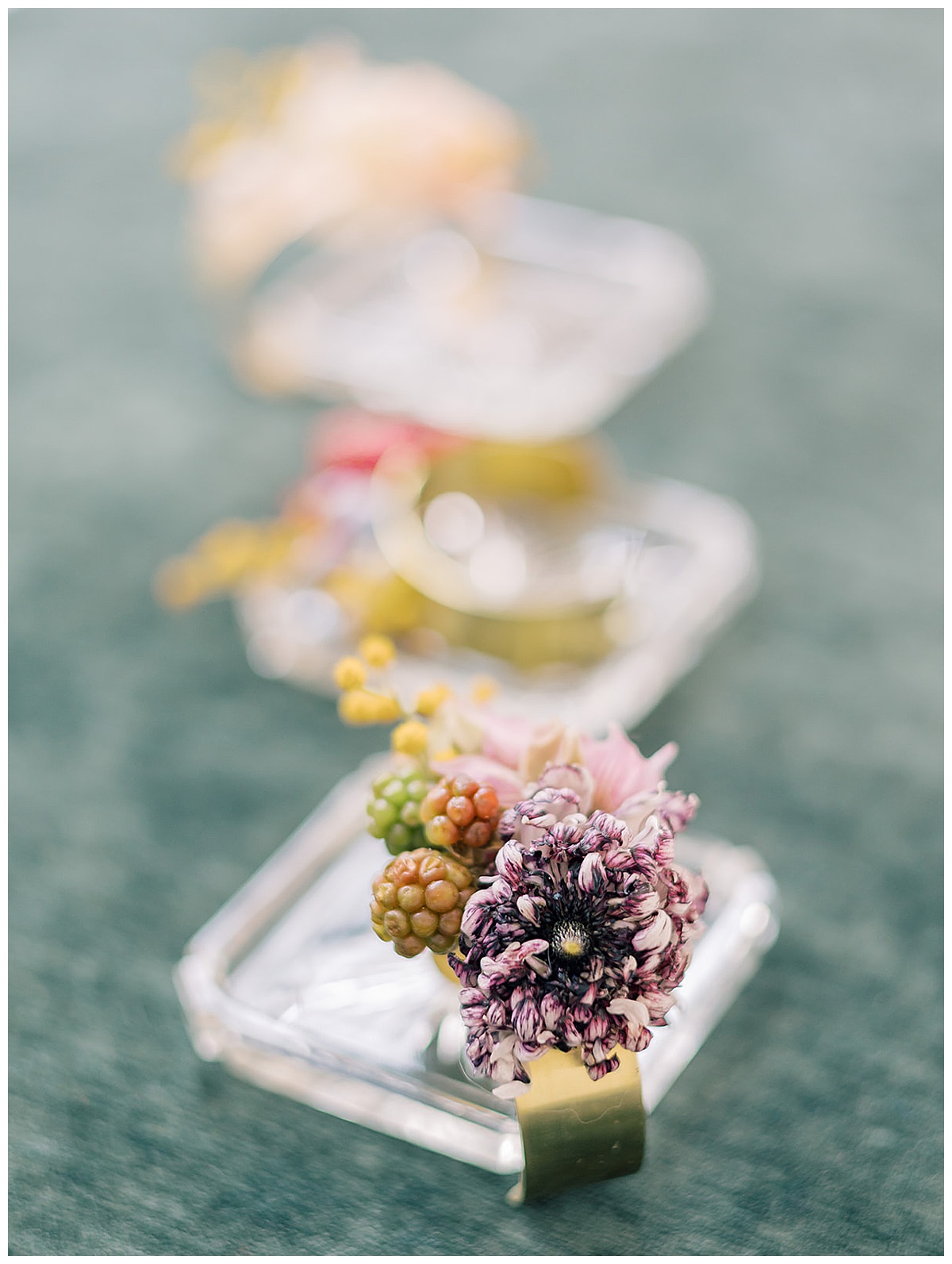 Stunning floral jewelry by Kayla Bouren Photography