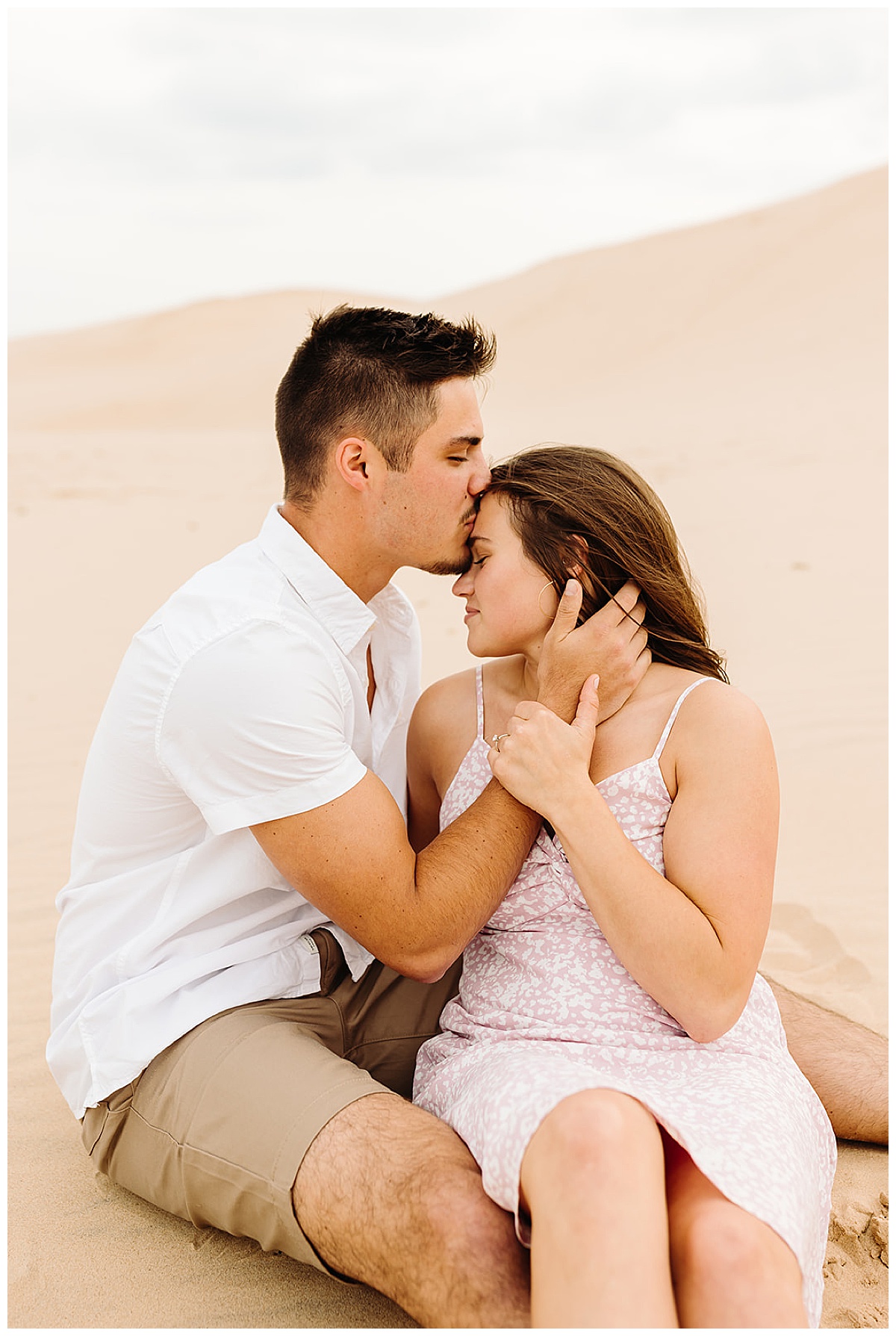 Tender moment shared between couple for Kayla Bouren Photography