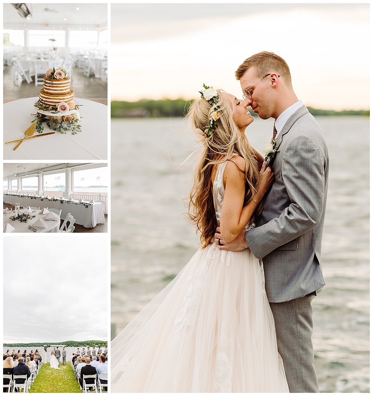 Husband and wife love on another at stunning Michigan Venues