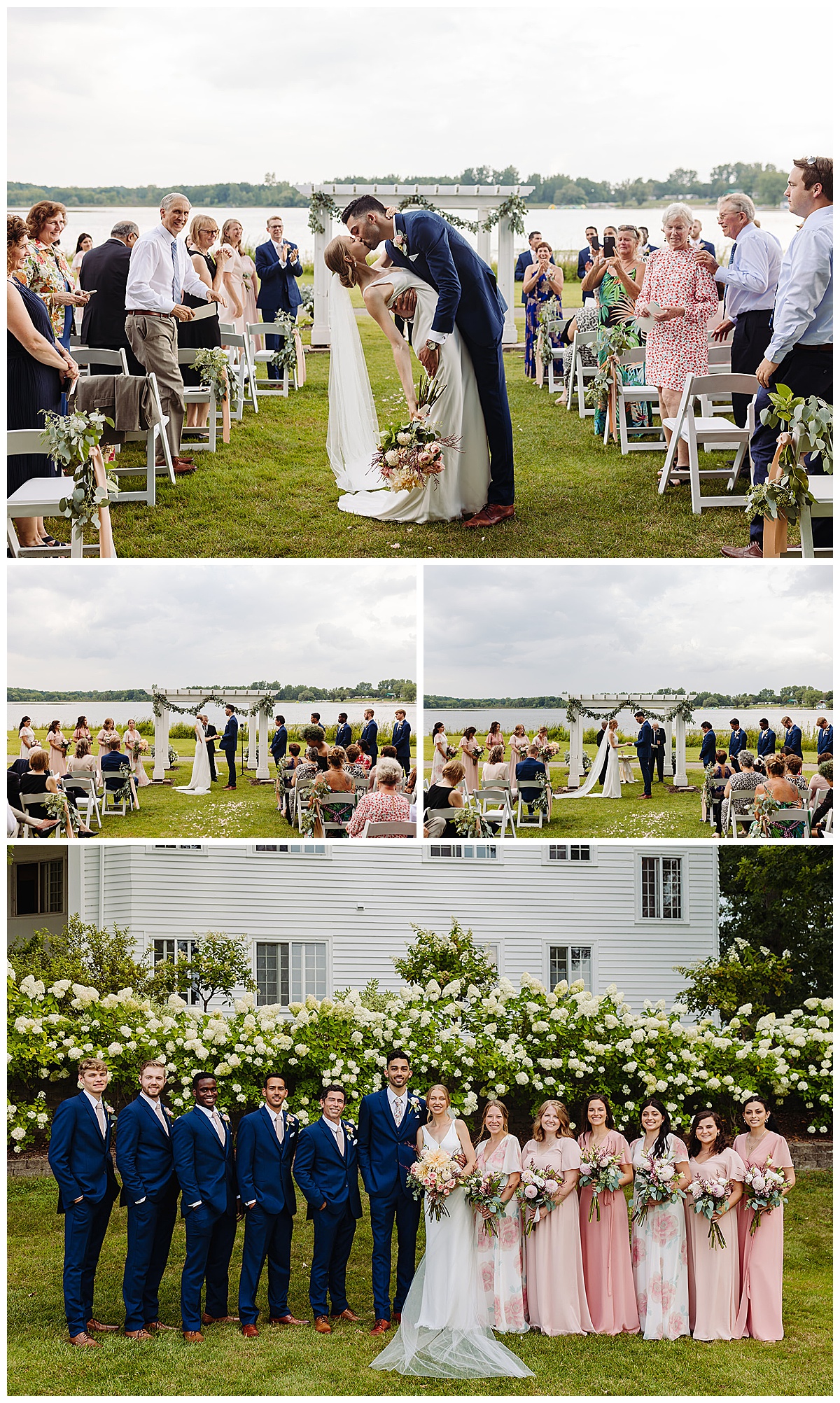 Couple celebrate with loved ones at beautiful Michigan Venues