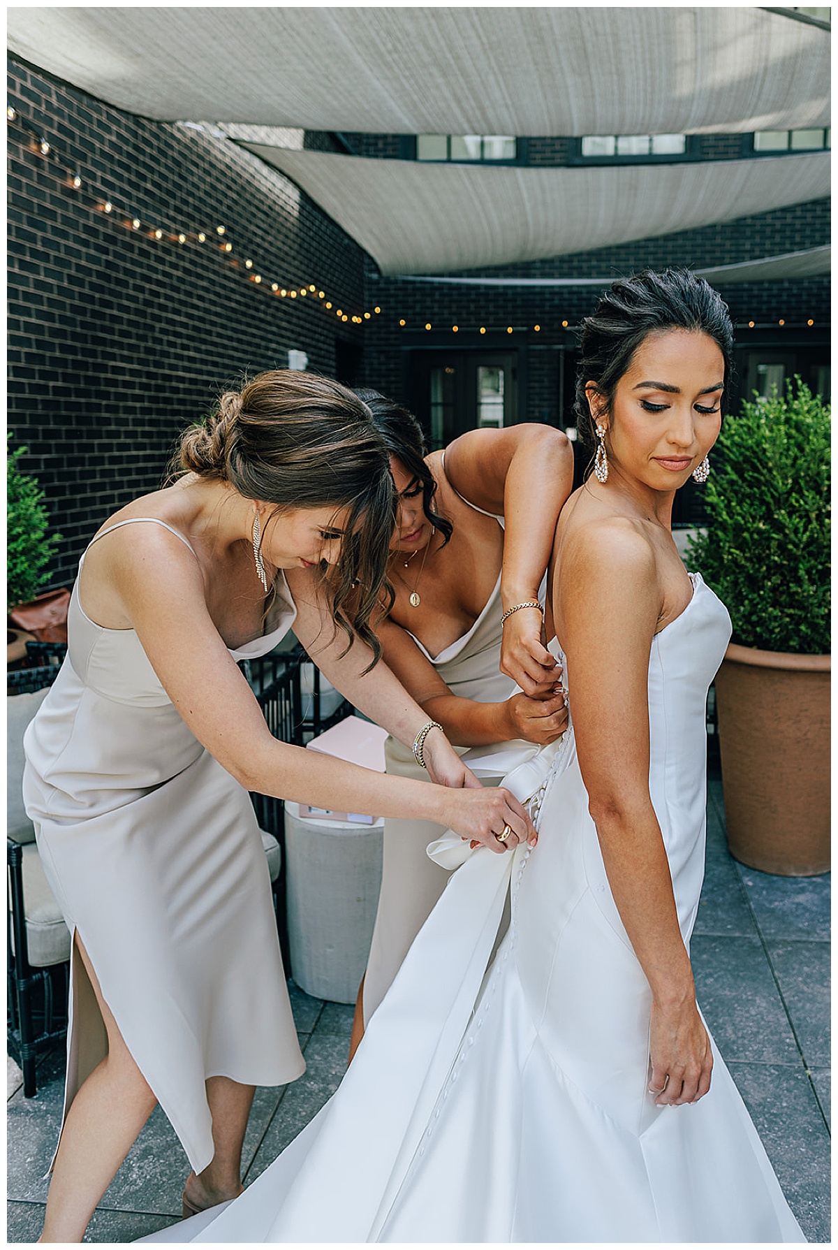 Choosing The Right Location For Your Getting Ready Photos is important to get those beautiful memories of your bridesmaids helping you in your dress