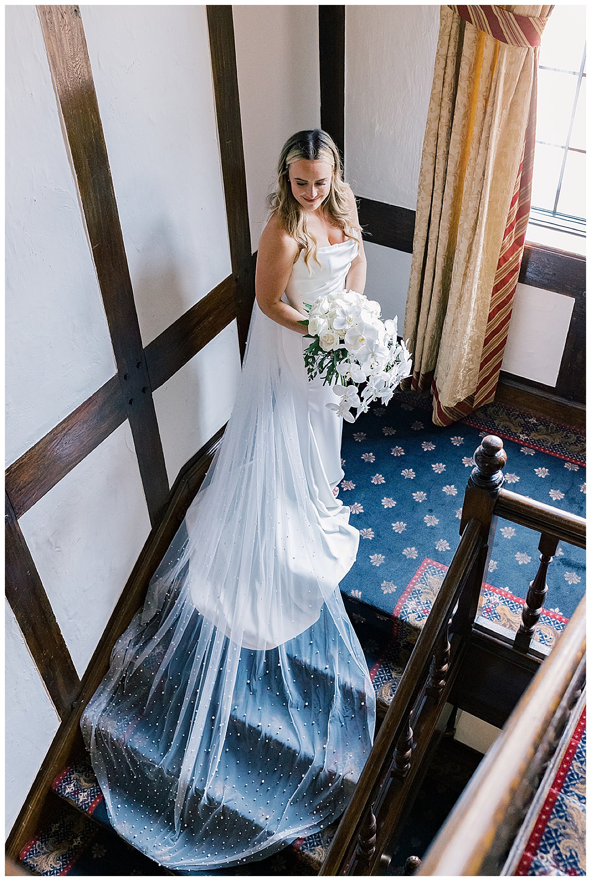 Bride has a gorgeous gown on for Detroit Wedding Photographer