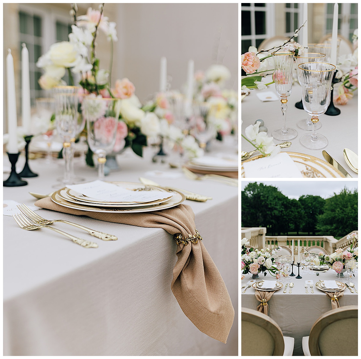 Gorgeous gold details for perfectly executed Wedding Photography Timeline