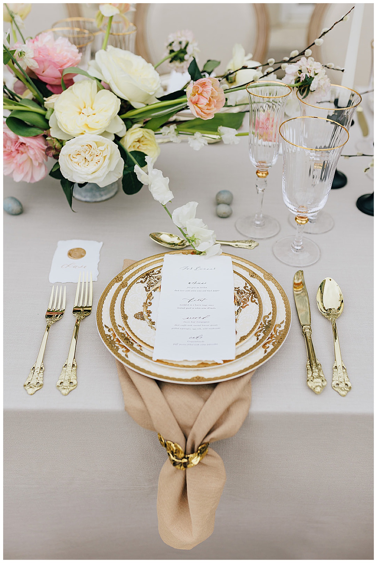 Wedding day gold details for Kayla Bouren Photography