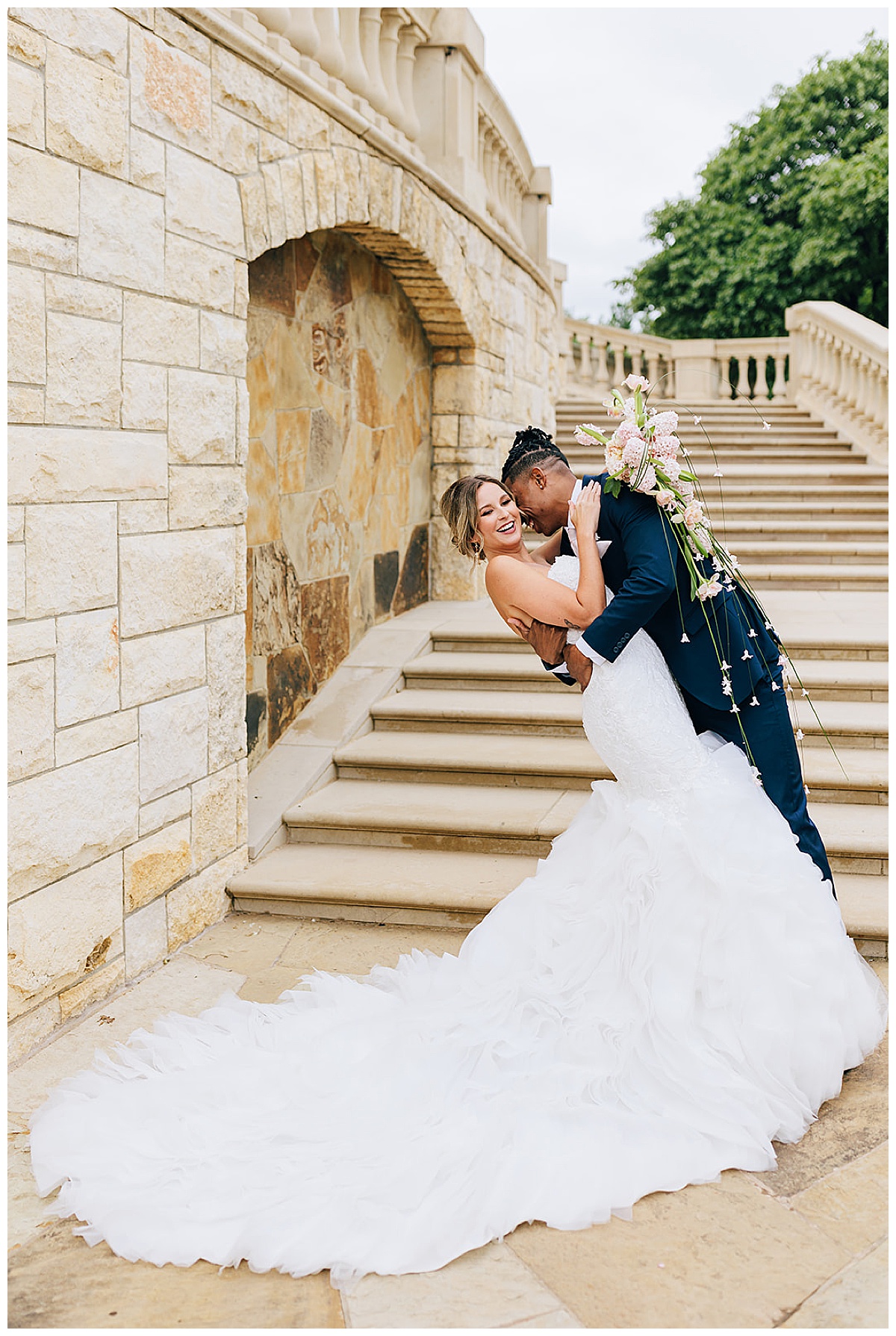 Man and woman dance together for Detroit Wedding Photographer 
