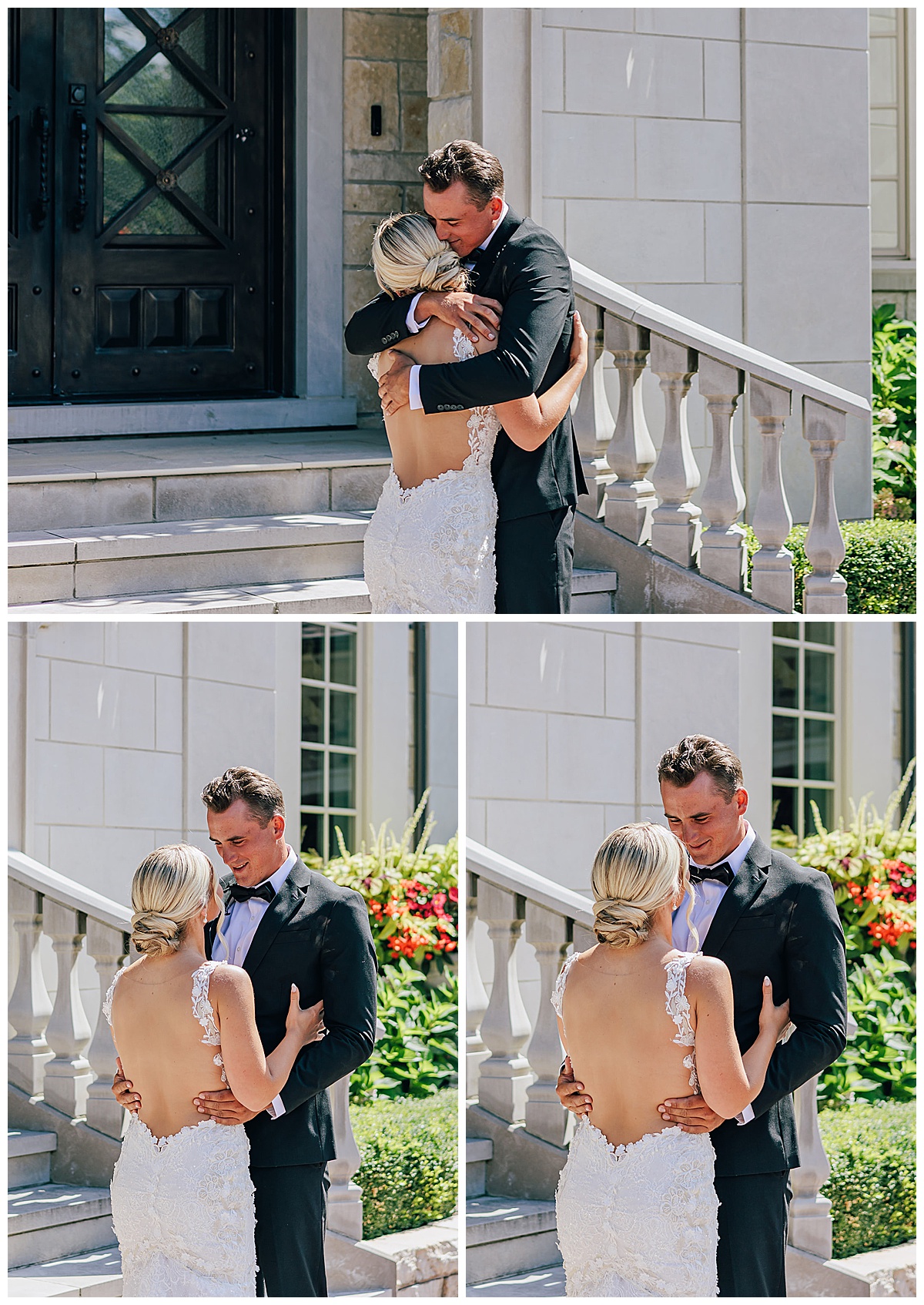 Couple hold each other close for Detroit Wedding Photographer