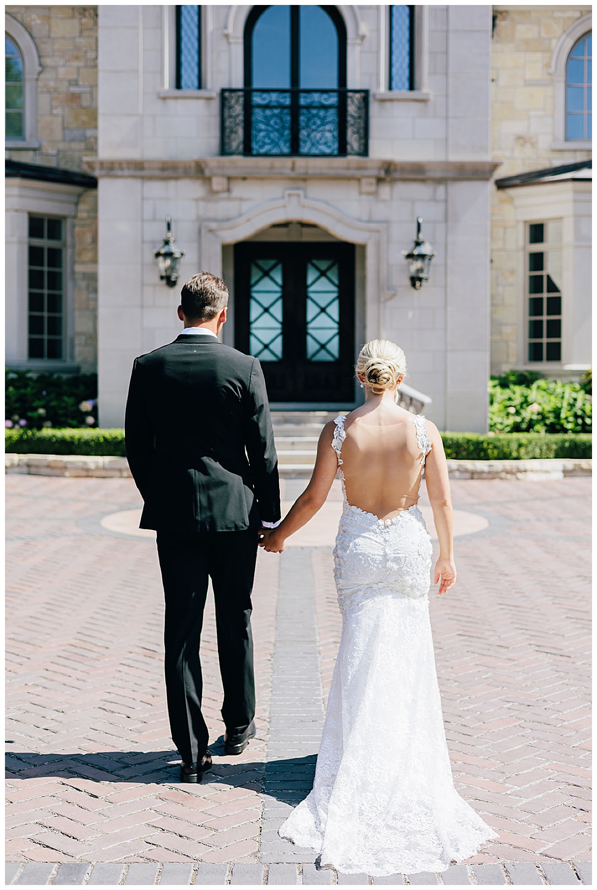 Couple walk together for Detroit Wedding Photographer
