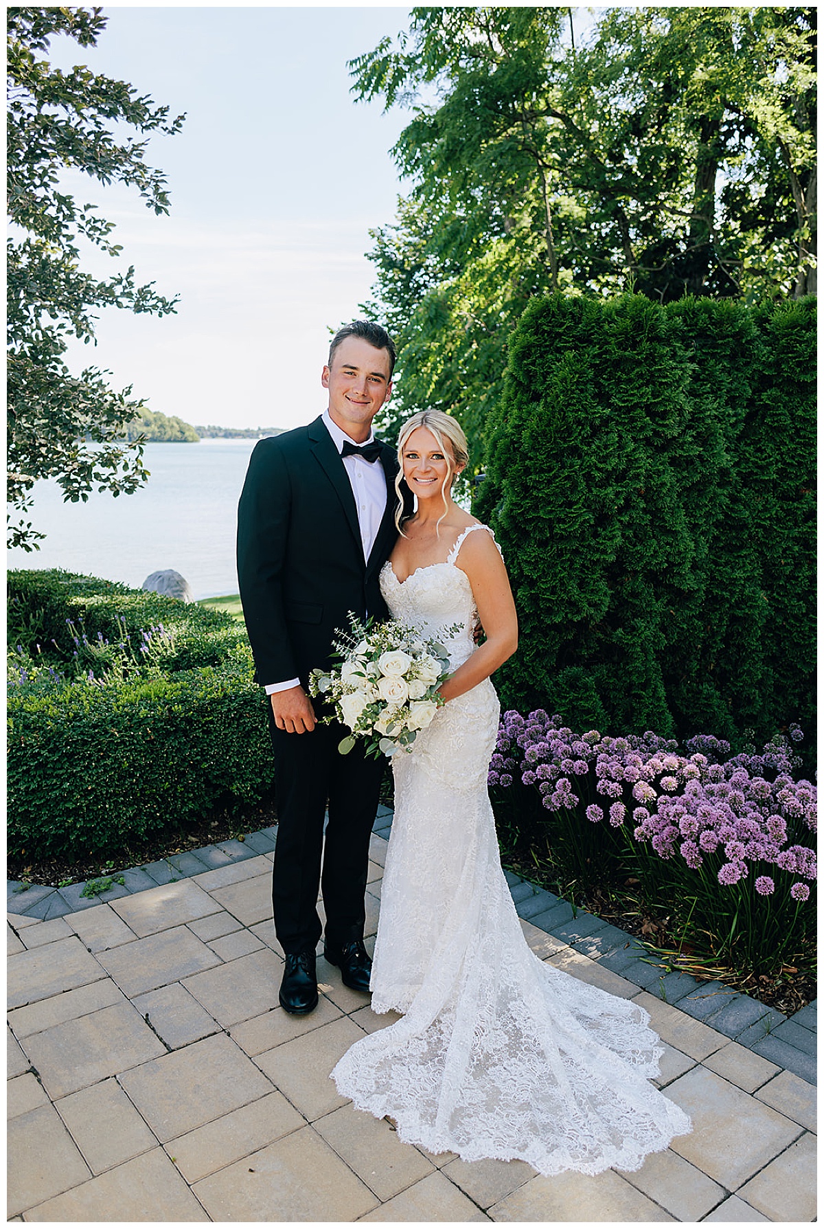 Stunning couple smile big for Detroit Wedding Photographer