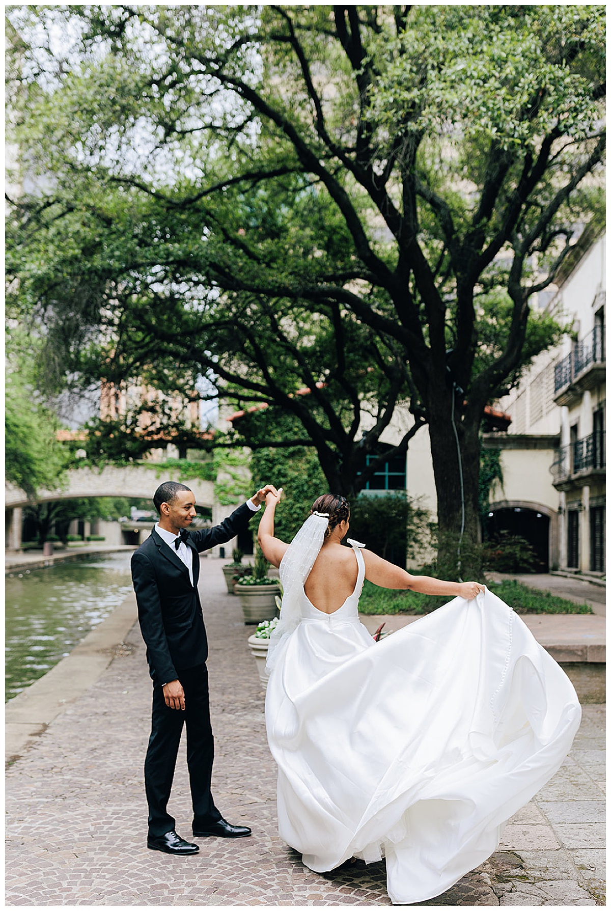 Husband and wife spin, dance, and twirl for Kayla Bouren Photography