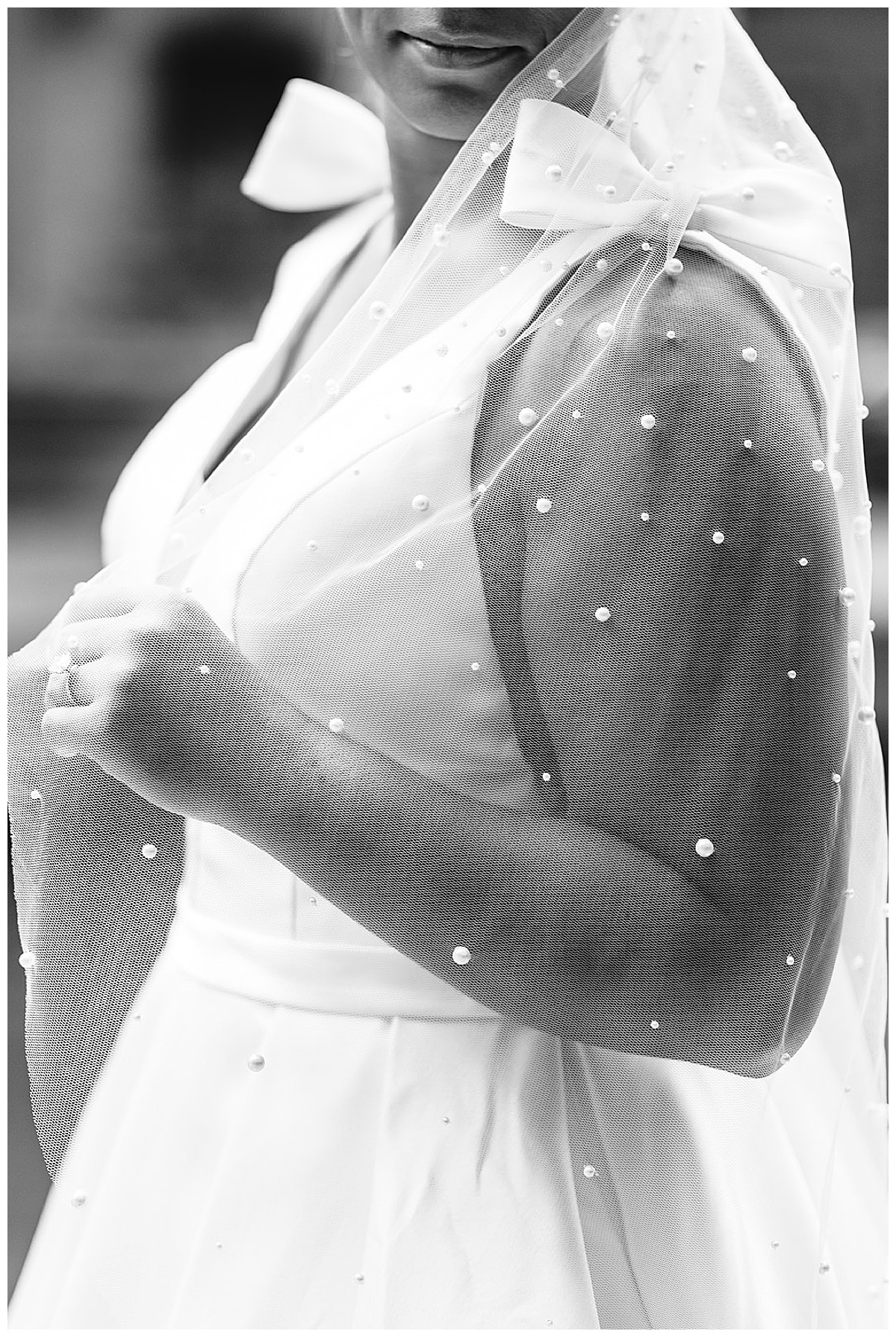 Stunning wedding veil for Detroit Wedding Photographer