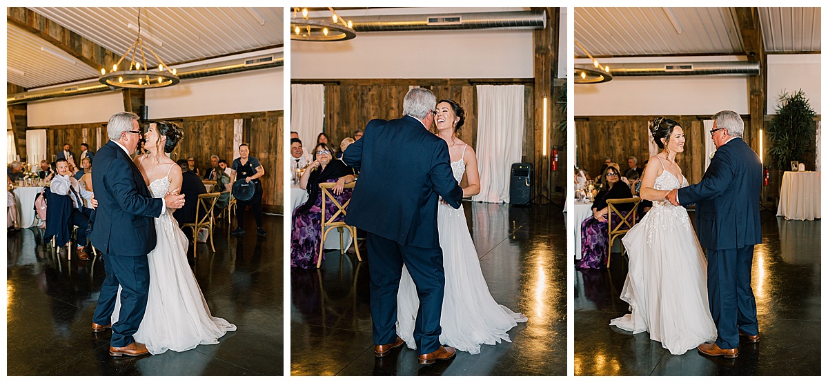 Father and daughter share a dance for Kayla Bouren Photography