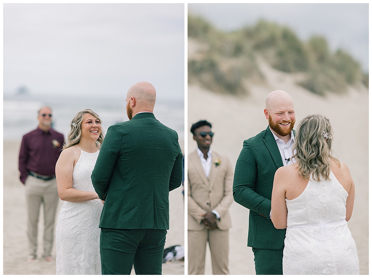 Couple exchange their vows for Cannon Beach, Oregon, wedding