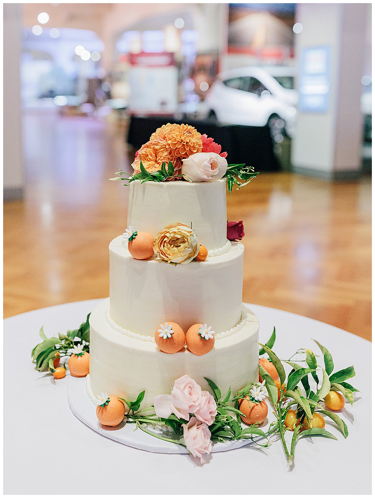 Stunning citrus-inspired cake for Kayla Bouren Photography